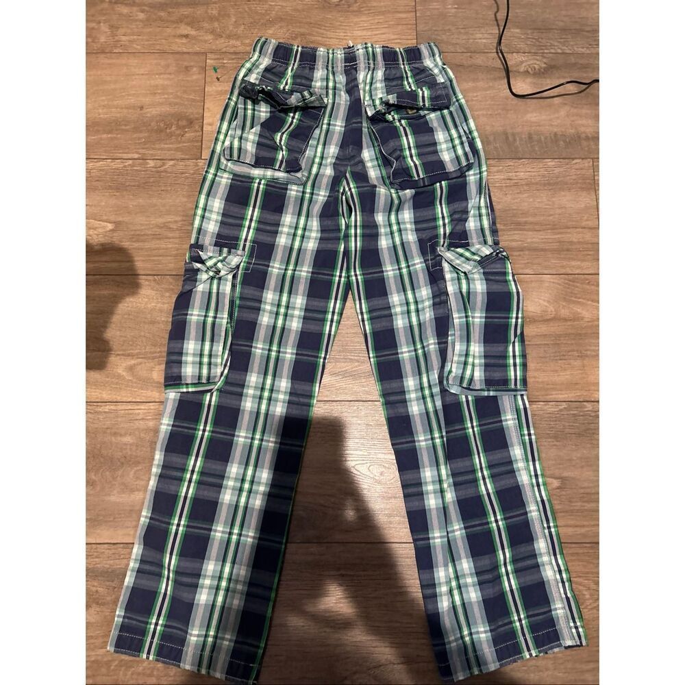 NWT New MINI BODEN 12Y Plaid Cargo Pants - Picture 5 of 6